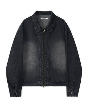 워시드 데님 블루종 자켓 (WASHED BLACK)