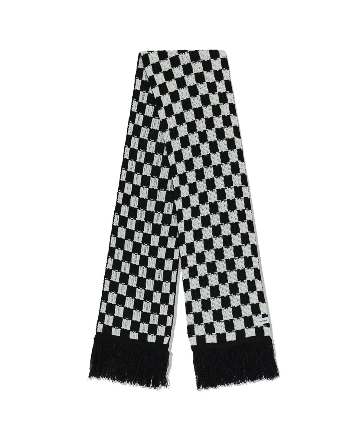 마하그리드(MAHAGRID) CHECKERBOARD MUFFLER WHITE/BLACK(MG2EFMAB60A)