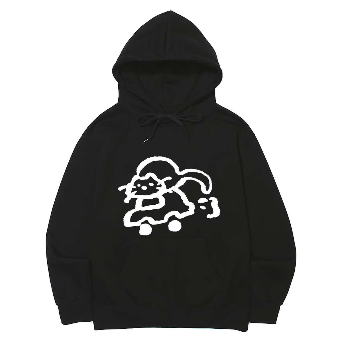 어썸어스(AWESOMEUS) CUTE CAT ON THE SMALL CAR HOODIE_3 COLOR