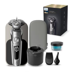 SkinIQ 9000 프레스티지 전기면도기 SP9887/36 브라이트 크롬