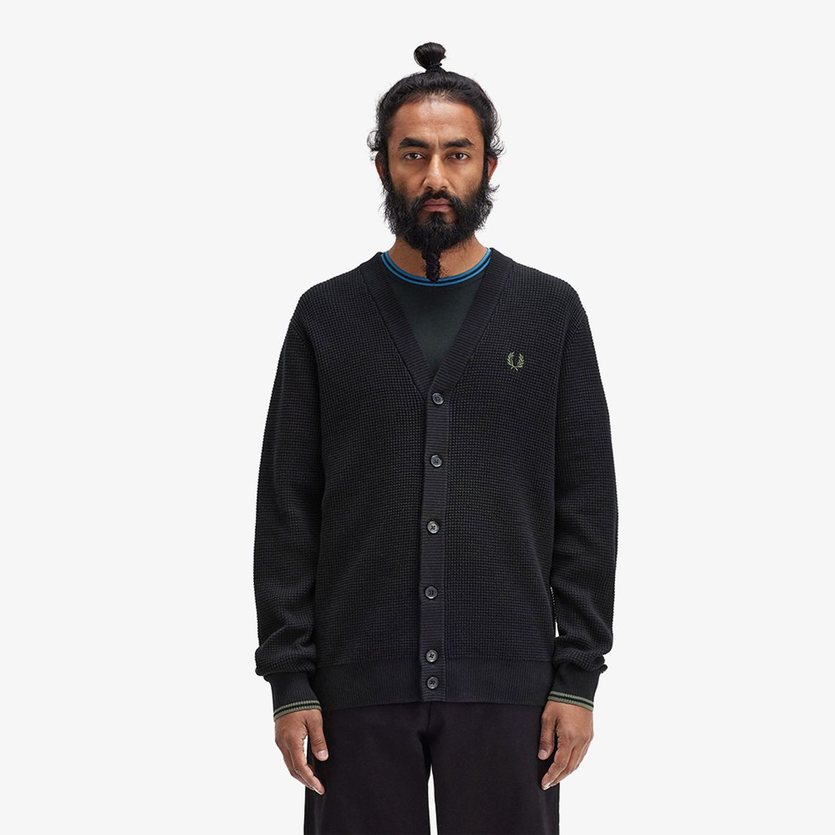 프레드페리(FRED PERRY) [Sharp] 와플 스티치 가디건 (102) AFPM2436508-102