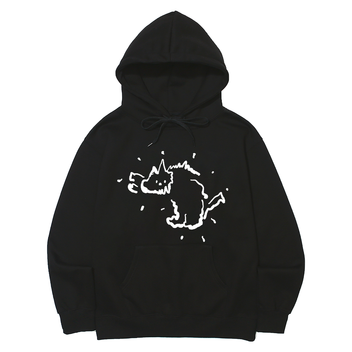 어썸어스(AWESOMEUS) CAT SAYING HELLO HOODIE_3 COLOR