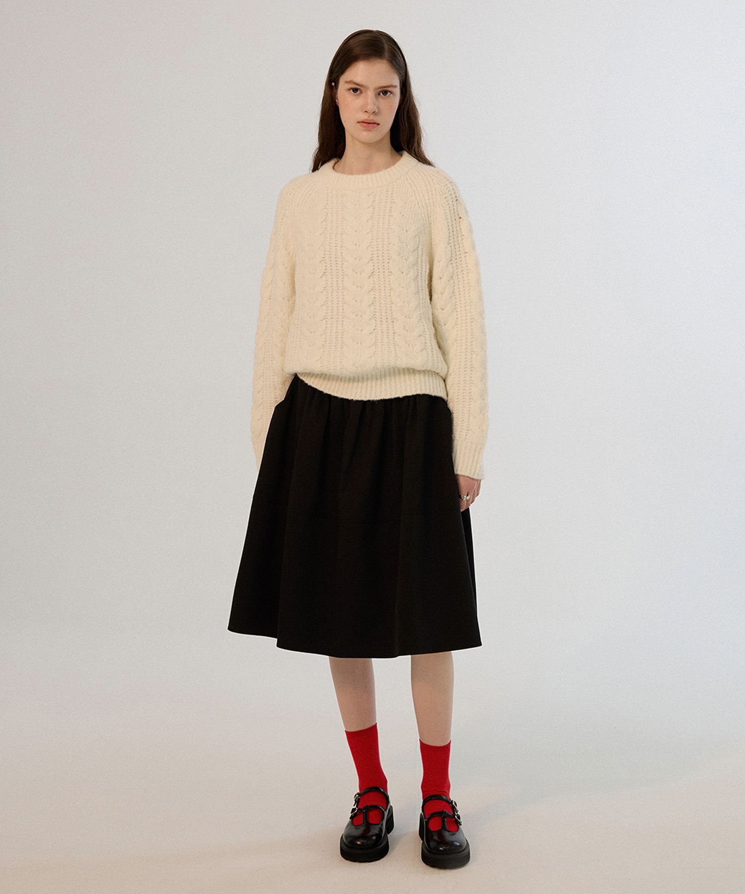 【あすつく】 | MUSINSA SOMEWHEREBUTTER Black - skirt full Vienna スカート