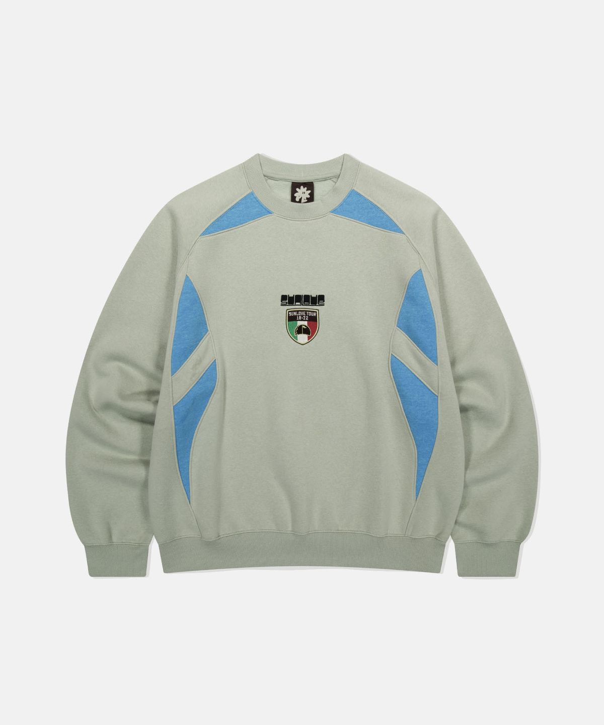 썬러브투어(SUNLOVETOUR) Club Crewneck Sweatshirt Light Sage
