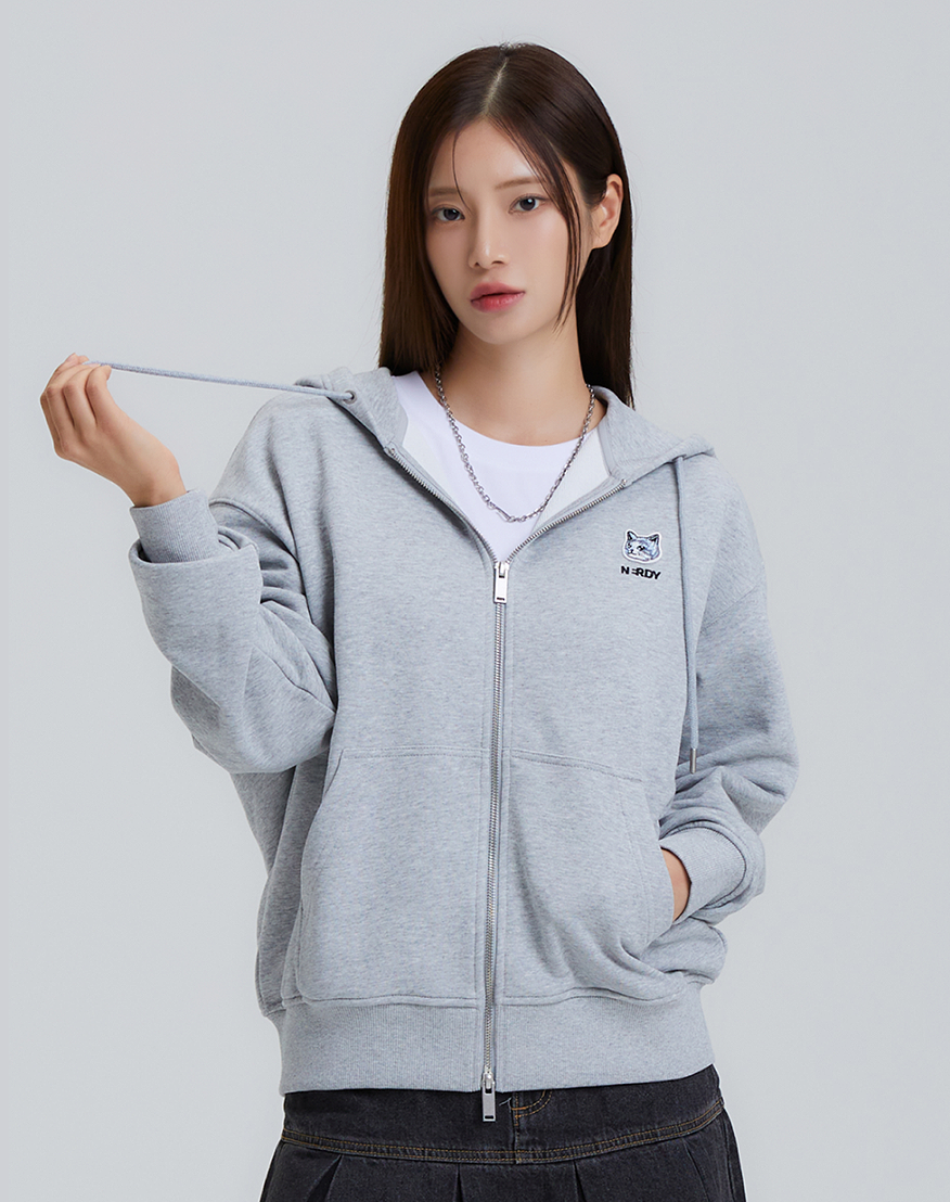 【SATIIIZ】South Knitwear Hooded Zip-Up Zip-Up - RONRON 론론