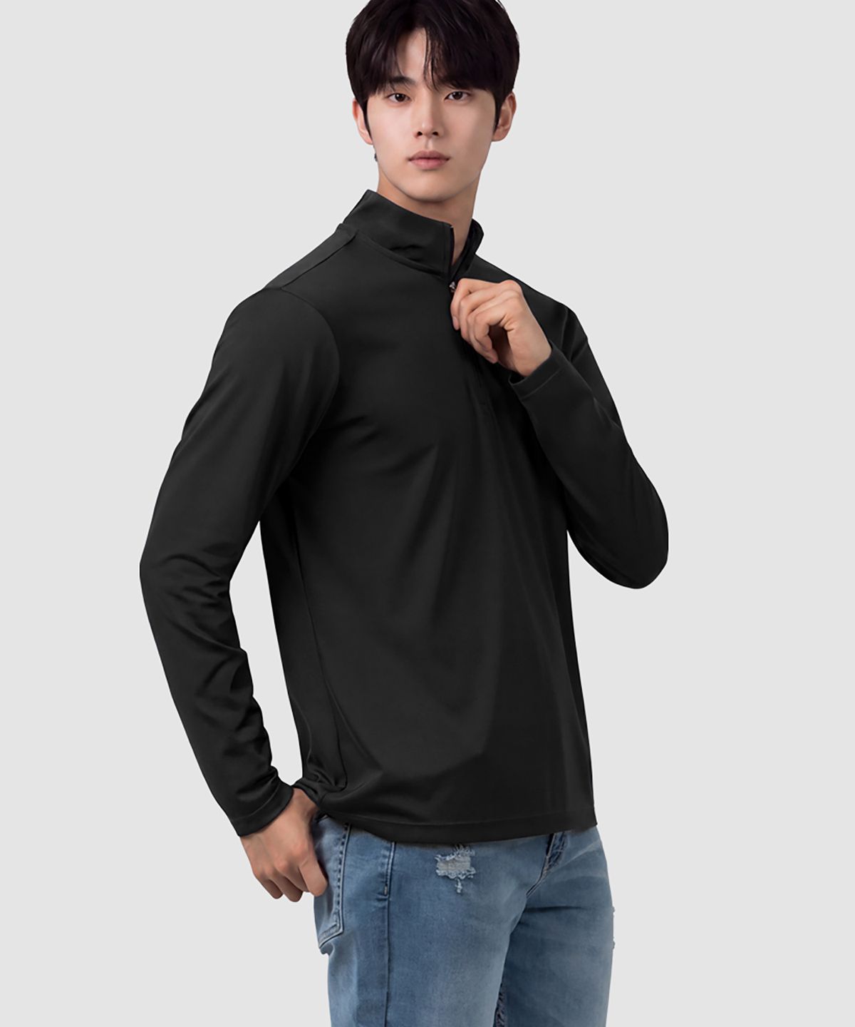 아르메데스(ARMEDES) 기능성 집업 긴팔 티셔츠 AR-205 (2컬러)