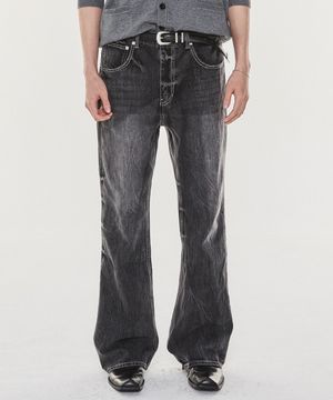 ELECTRICAL BOOT CUT JEANS (BLACK)