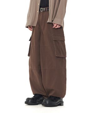 HARDTACK BALLOON DENIM PANTS (BROWN)