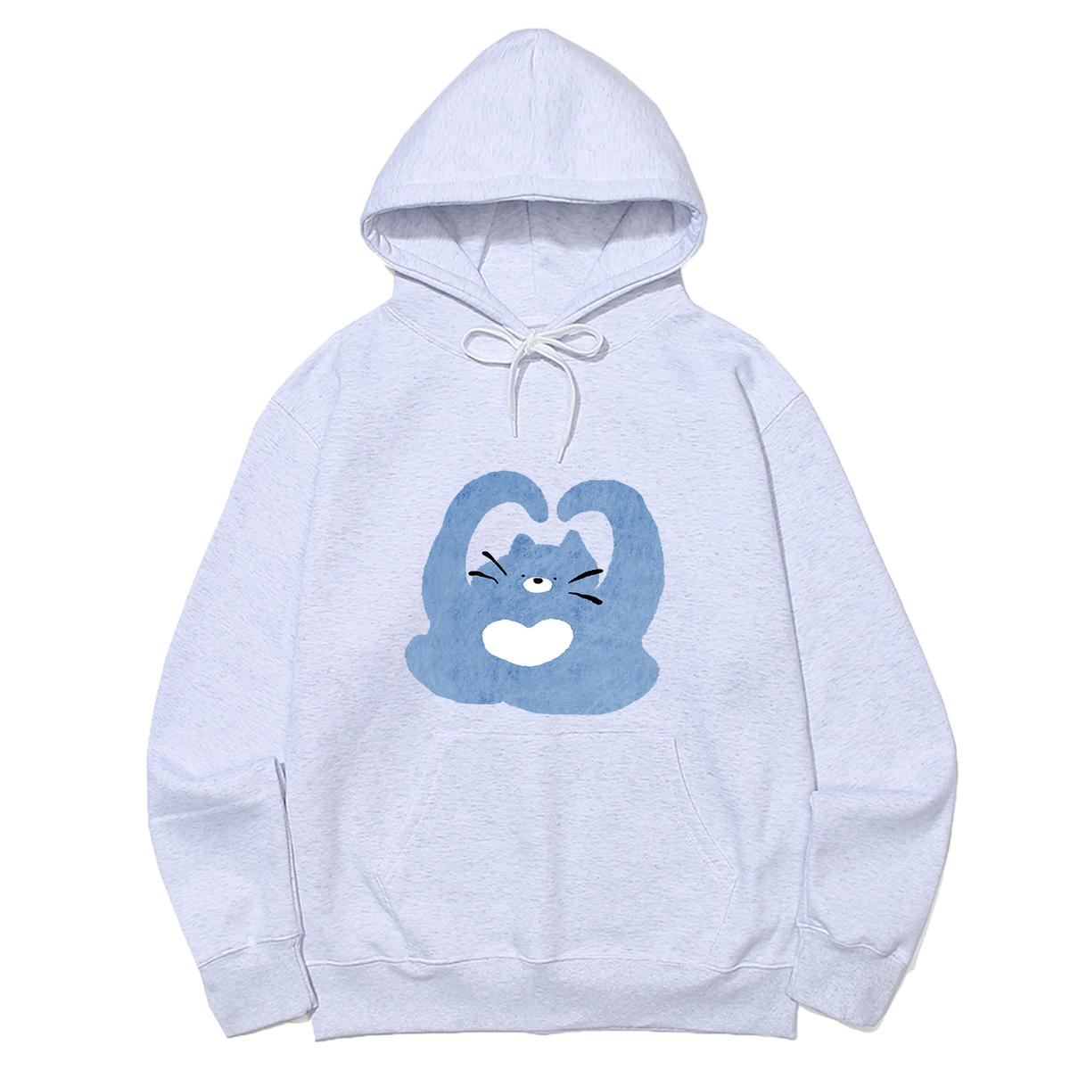 어썸어스(AWESOMEUS) CAT MAKING A HEART HOODIE_3 COLOR