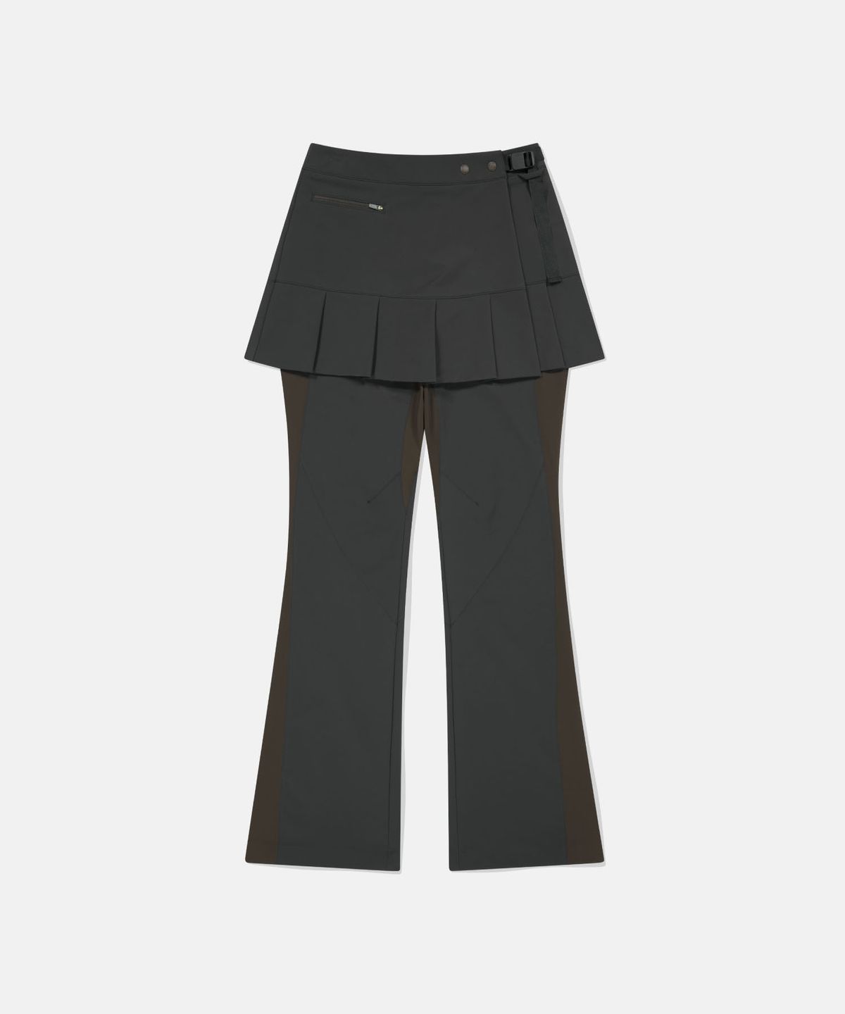 썬러브투어(SUNLOVETOUR) W Layered Skirt Pants Charcoal