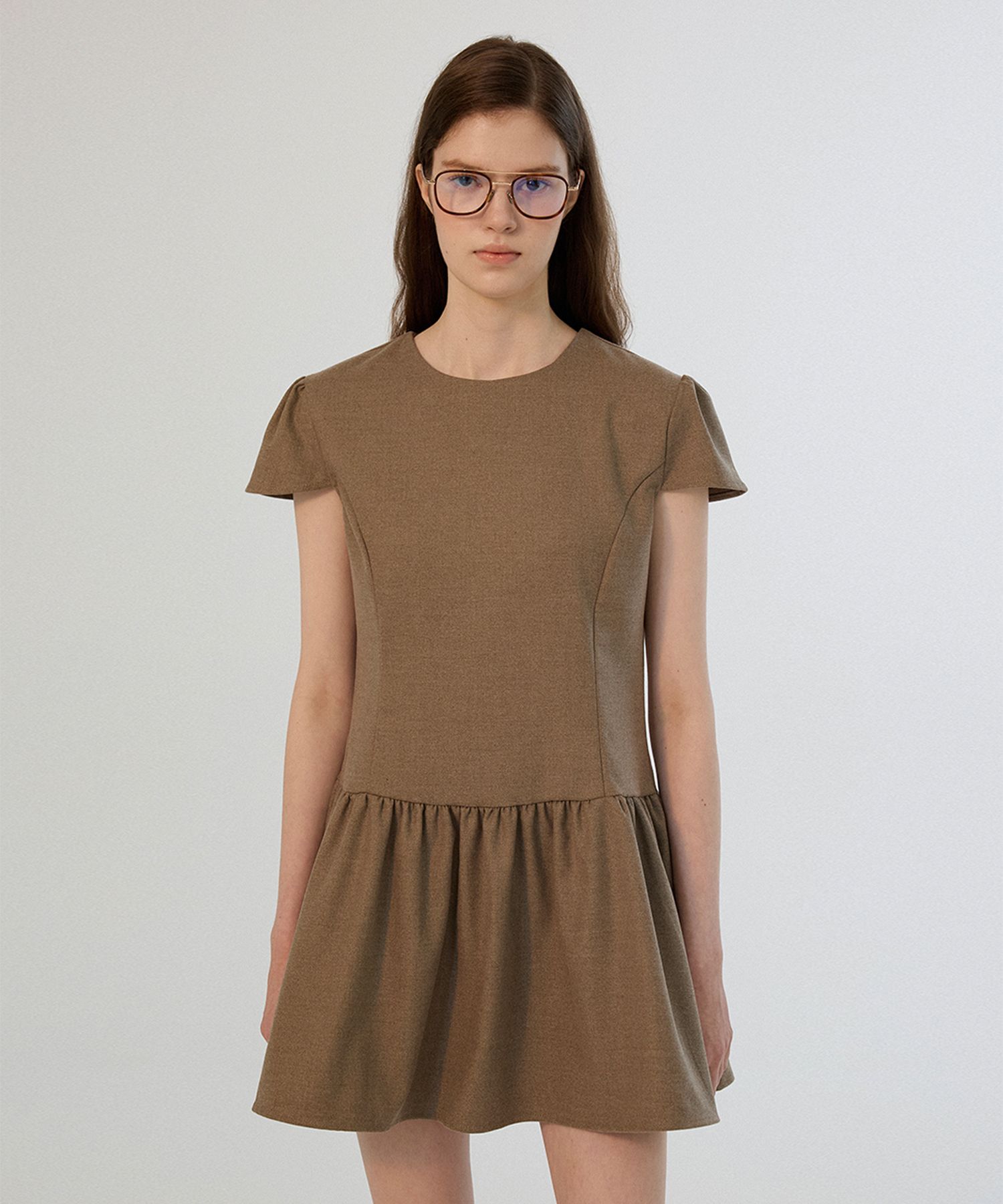 [SOMEWHERE BUTTER]★24FW★韓国人気★Viola Mini Dress MUSINSA | SOMEWHEREBUTTER Viola mini dress - Brown