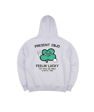 네잎크로버 후드 (라이트 그레이)