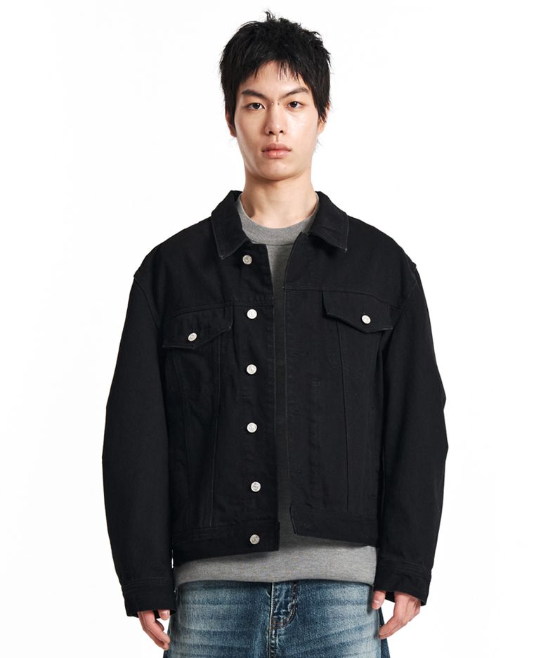 STANDARD DARTS DENIM JACKET (BLACK)
