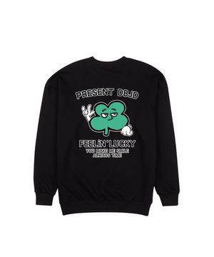 네잎크로버 맨투맨 (블랙)