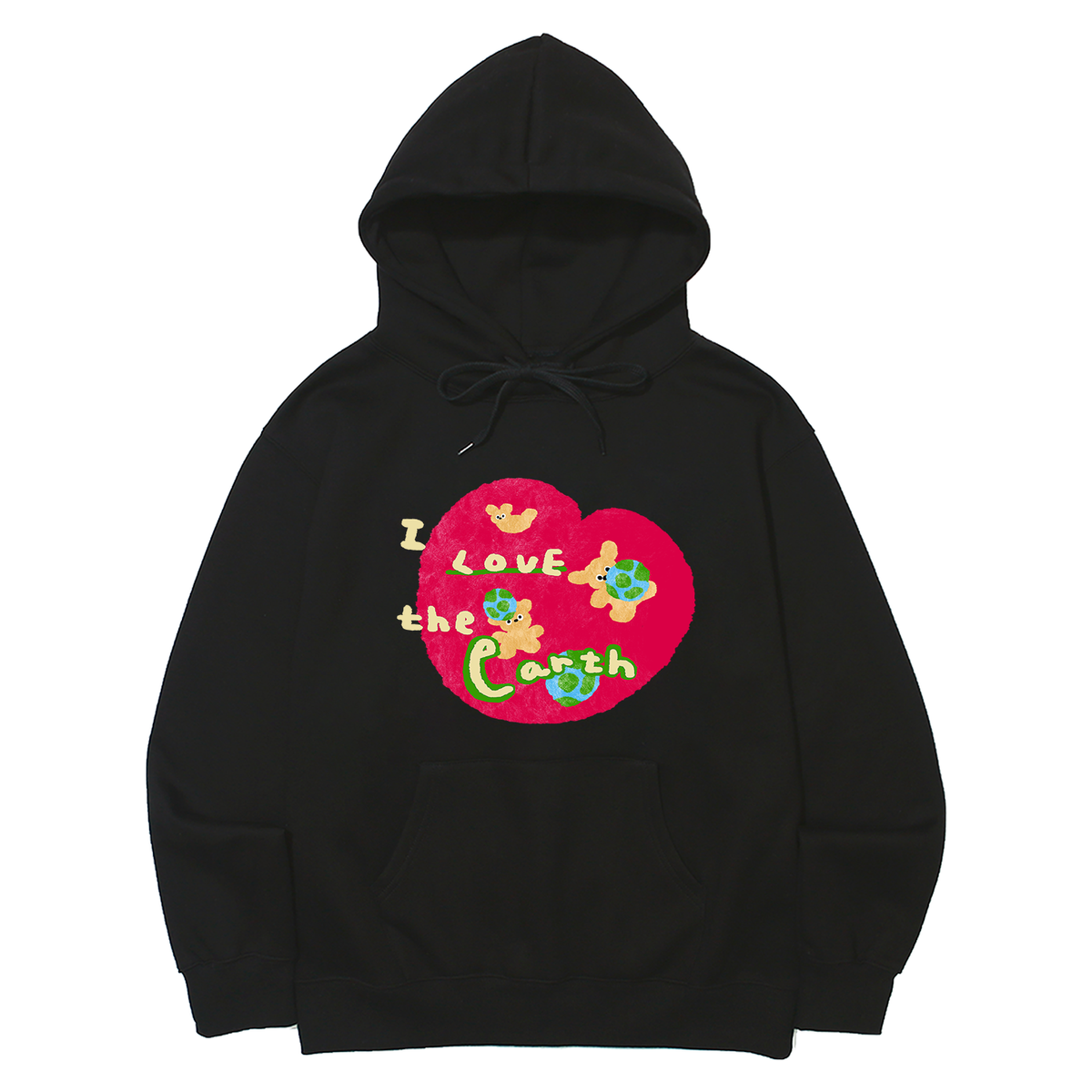 어썸어스(AWESOMEUS) I LOVE THE EARTH IN HEART HOODIE_3 COLOR