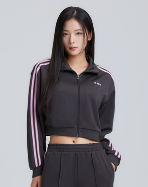 우먼스 NY 트랙 탑 (블랙/크림/차콜/다크브라운)