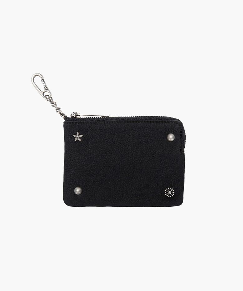 STUD ZIPPER WALLET_2colors