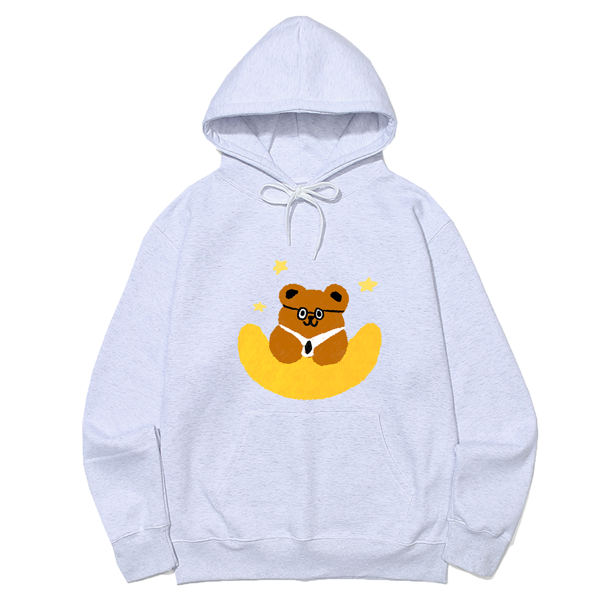 어썸어스(AWESOMEUS) BEAR HOLDING THE MOON HOODIE_3 COLOR