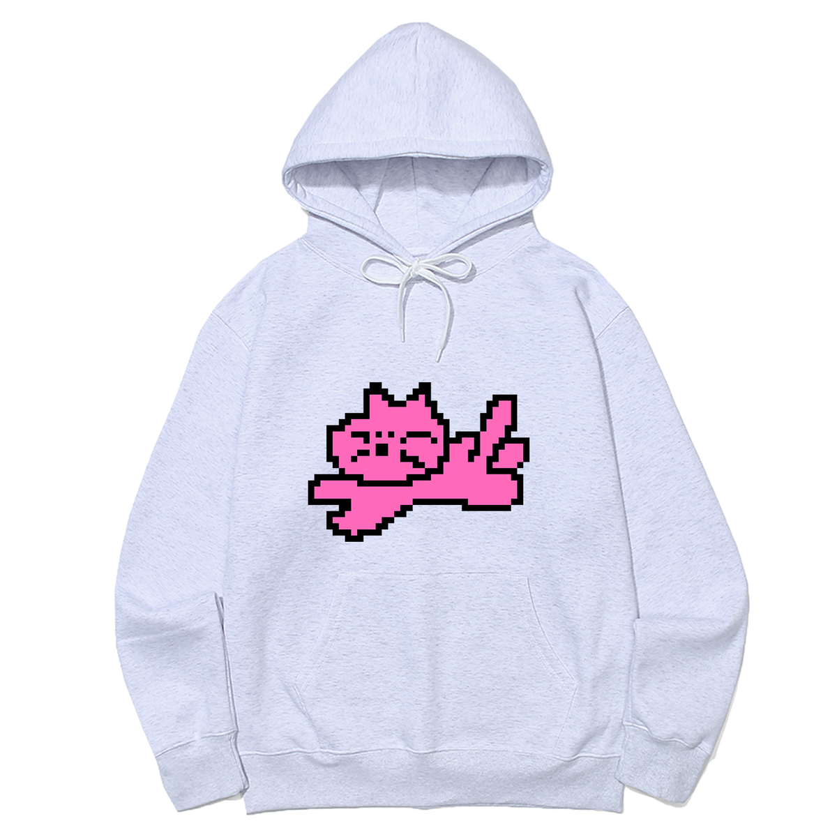 어썸어스(AWESOMEUS) JUMPING PINK CAT HOODIE_3 COLOR