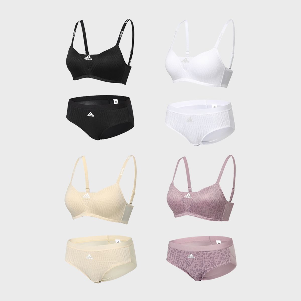 아디다스 언더웨어(ADIDAS UNDERWEAR) [4SET] 퍼포먼스 에어로 퍼펙트 모션핏 브라팬티