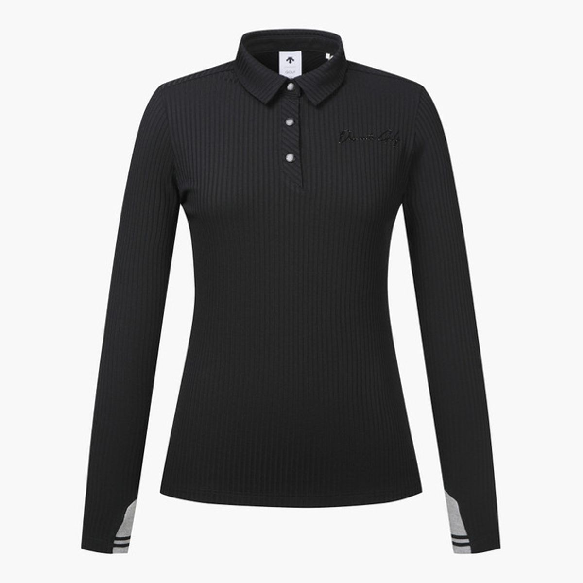 데상트 골프(DESCENTE GOLF) 여성 골지 소재 긴팔 티셔츠 (DP32WFTL86)