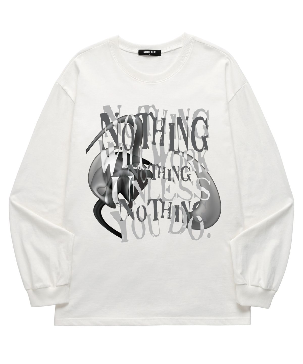 셔터(SHUTTER) NOTHING WILL WORKS 롱슬리브 (SLS014) 화이트