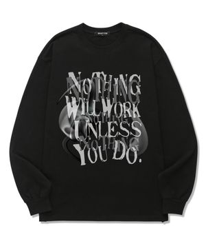 NOTHING WILL WORKS 롱슬리브 (SLS014) 블랙