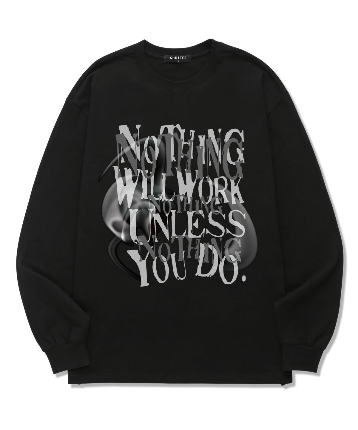 셔터(SHUTTER) NOTHING WILL WORKS 롱슬리브 (SLS014) 블랙