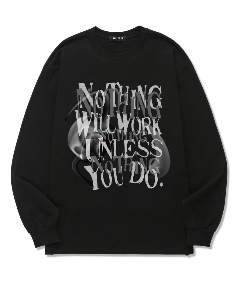 [FW신상할인] NOTHING WILL WORKS 롱슬리브 (SLS014) 블랙