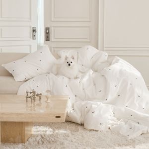 헤스티지 2COLOR 고밀도60수 바이오워싱 자수 차렵이불세트