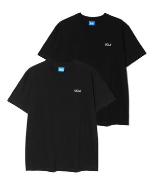 UCLA 베이직 스텐다드핏 2 PACK 반팔 티셔츠[BLACK](UARST81_39)