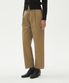 [ALL-SEASON] PINTUCK COTTON STRAIGHT PANTS_BROWN