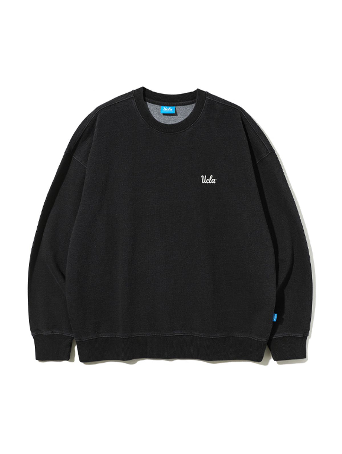 유씨엘에이(UCLA) UCLA 데님라이크 오버핏 맨투맨[BLACK](UA8LT8B)