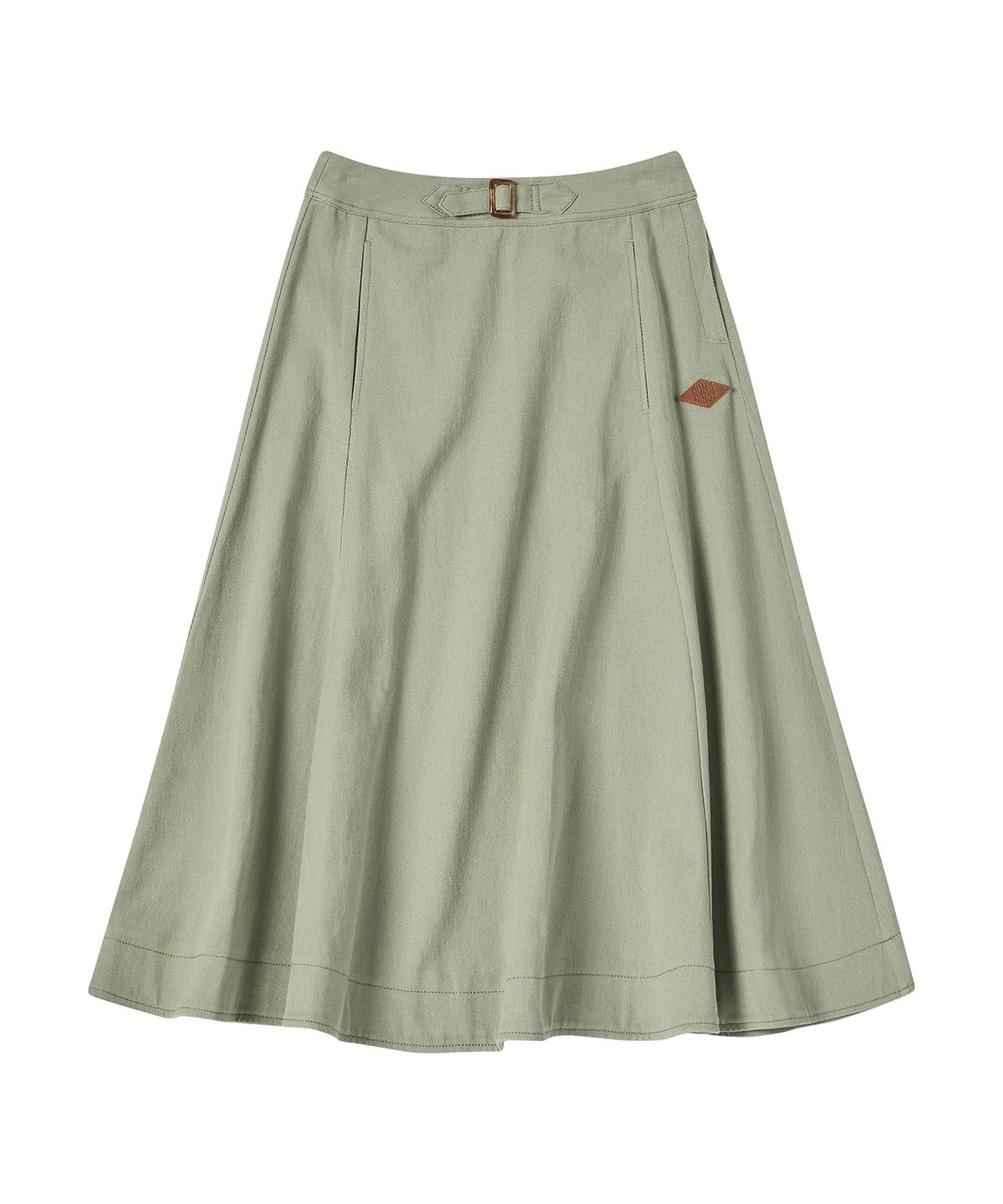 꼬모니노즈(COMONINOZ) W COTTON FLARED SKIRT [MINT]