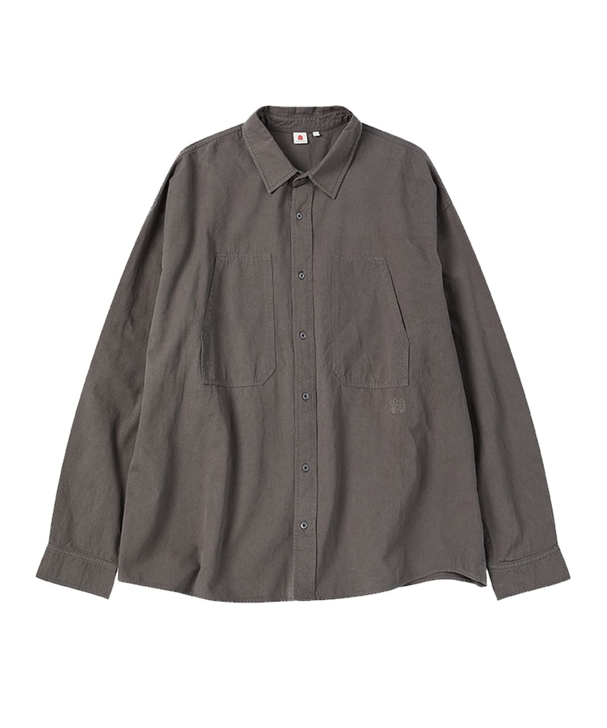 꼬모니노즈(COMONINOZ) NOZ COTTON SHIRT [CHARCOAL]
