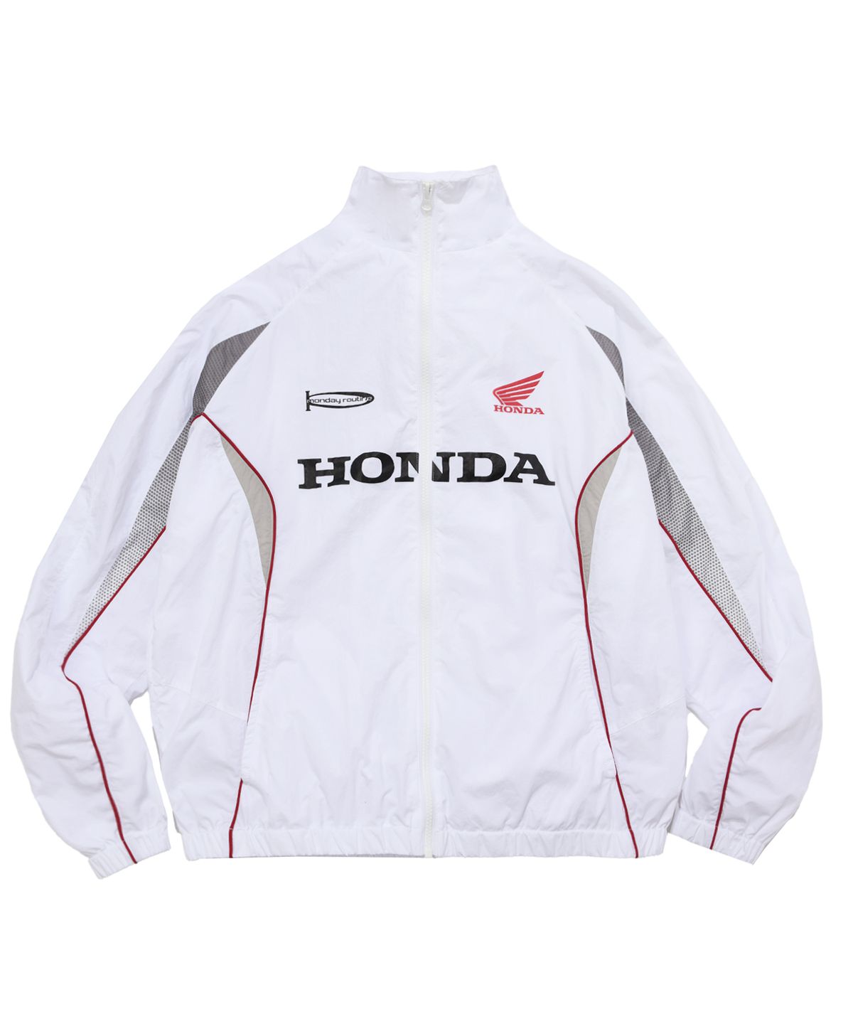 핍스 모터사이클(PHYPS MOTORCYCLE) Track Zip up Jacket White