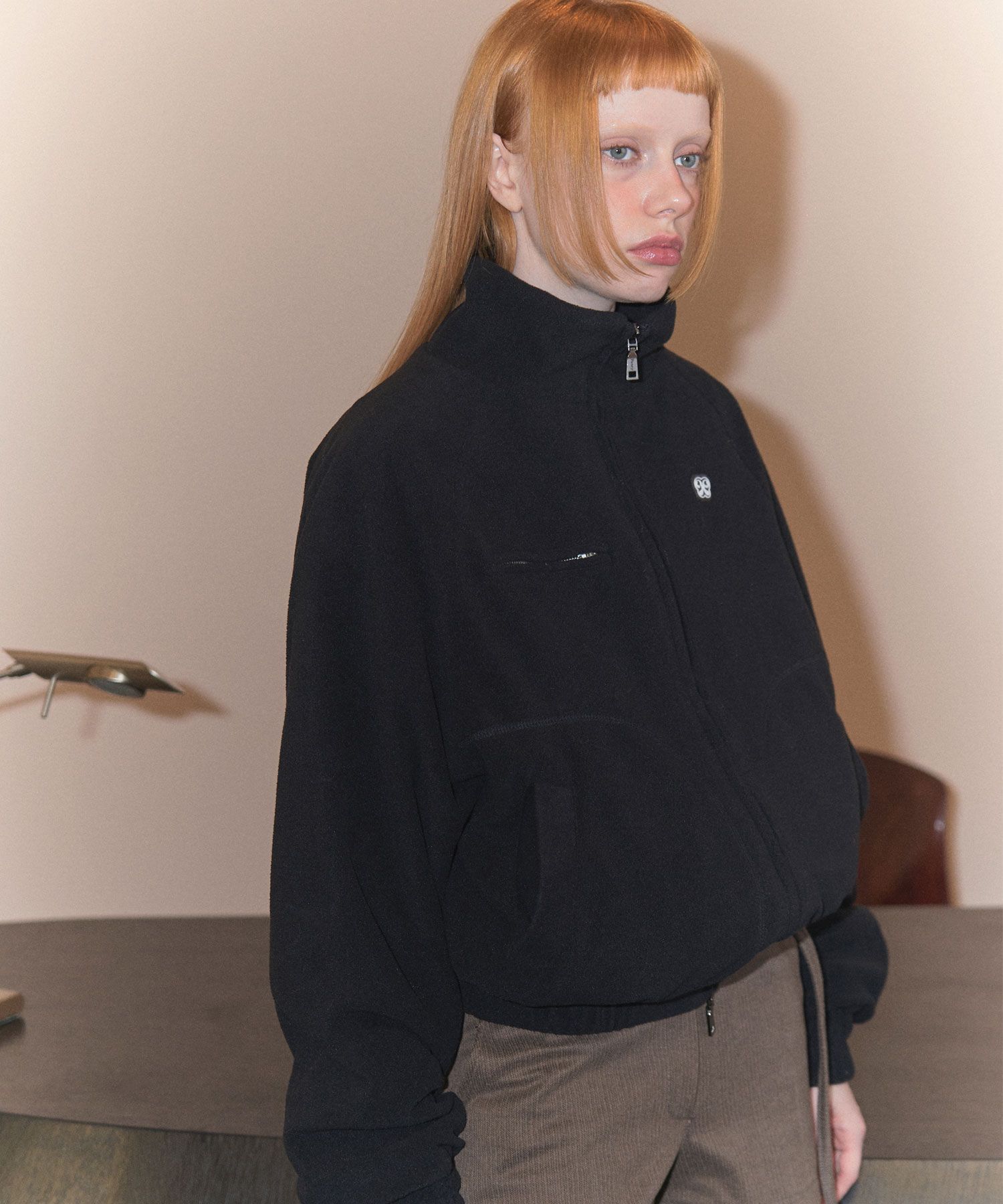 ●NASTYFANCYCLUB●HIGH NECK FLEECE BLOUSON 2色 フリース ○NASTYFANCYCLUB○HIGH NECK FLEECE BLOUSON 2色 フリース
