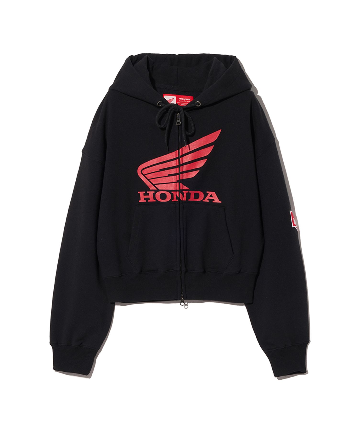 MUSINSA | Honda Motorcycle [Crop] Original Wing logo Hoodie