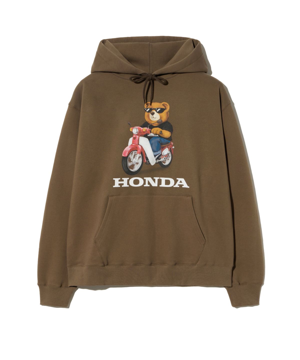 핍스 모터사이클(PHYPS MOTORCYCLE) Honda Bear Hoodie Brown