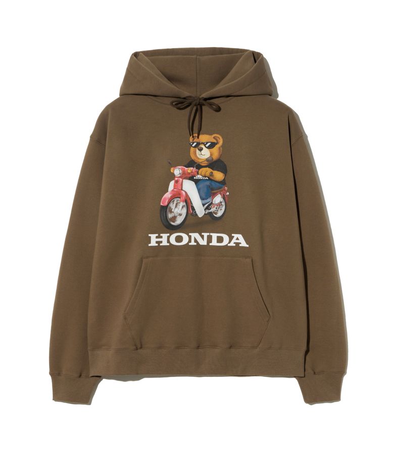 Honda Bear Hoodie Brown