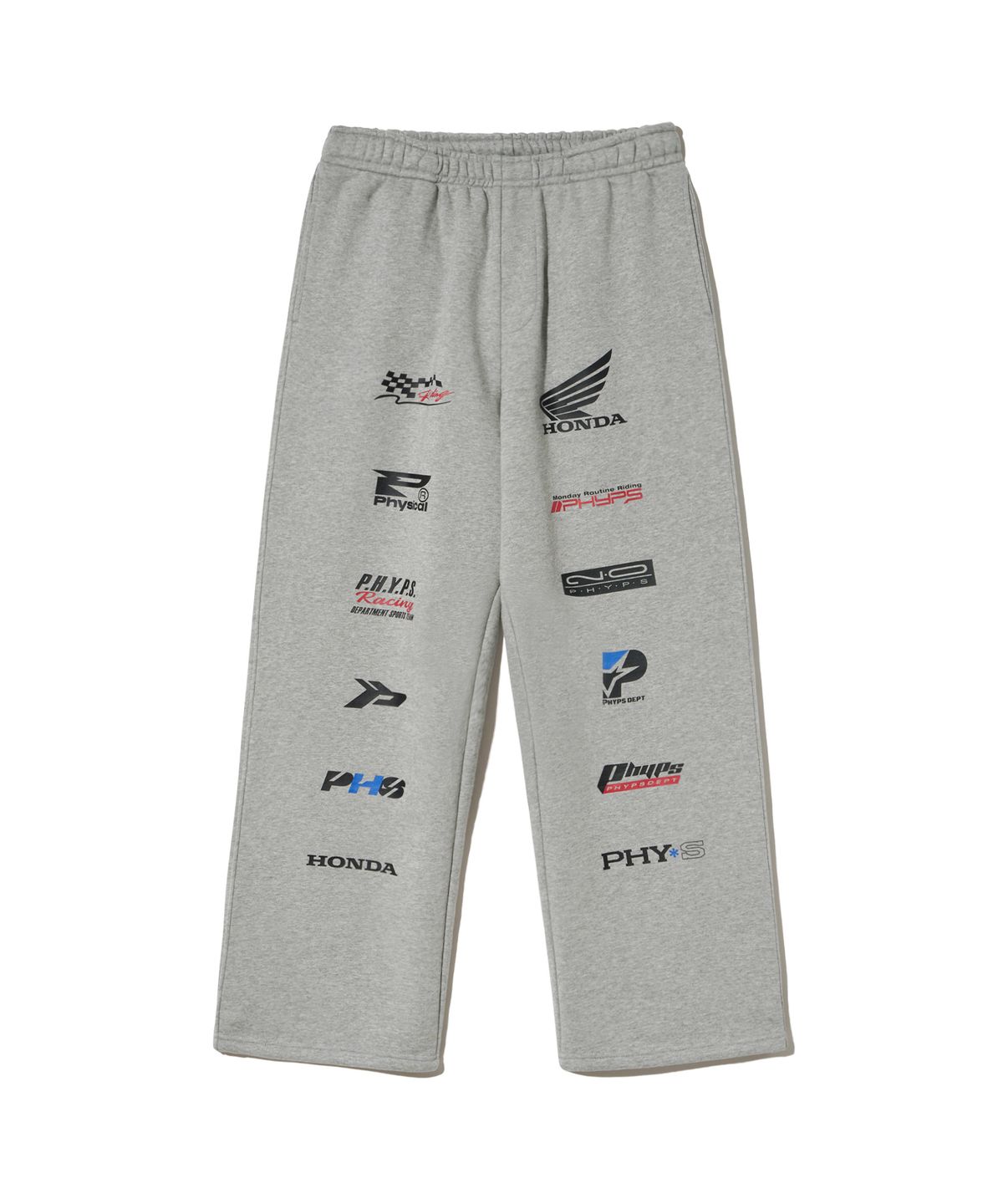 핍스 모터사이클(PHYPS MOTORCYCLE) Logo Artwork Sweat Pants Gray