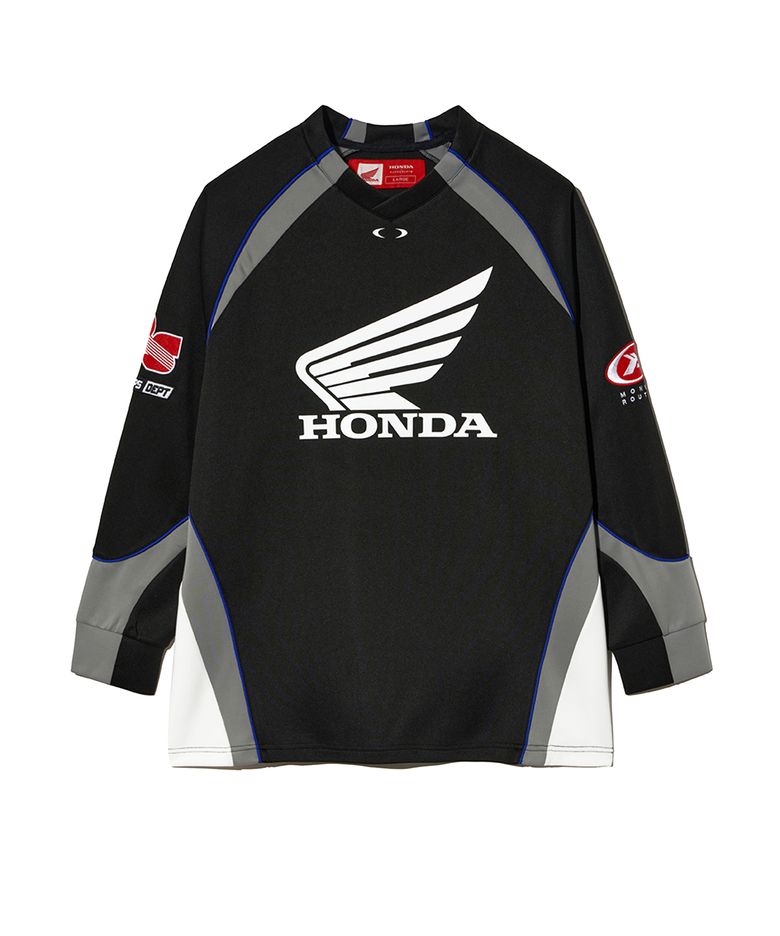 Motorcycle Raglan Jersey Black