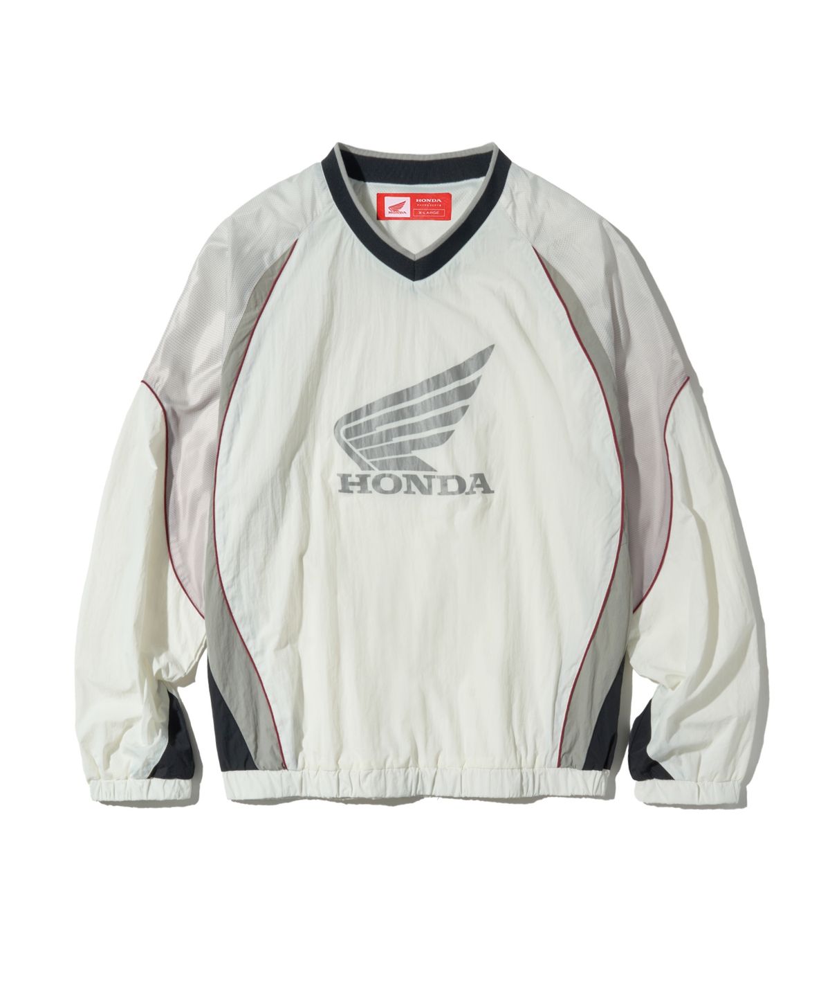 핍스 모터사이클(PHYPS MOTORCYCLE) Speed Track nylon Long sleeve Ivory