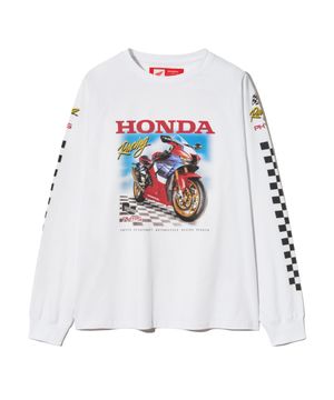 Racing Fire Blade Long Sleeve White