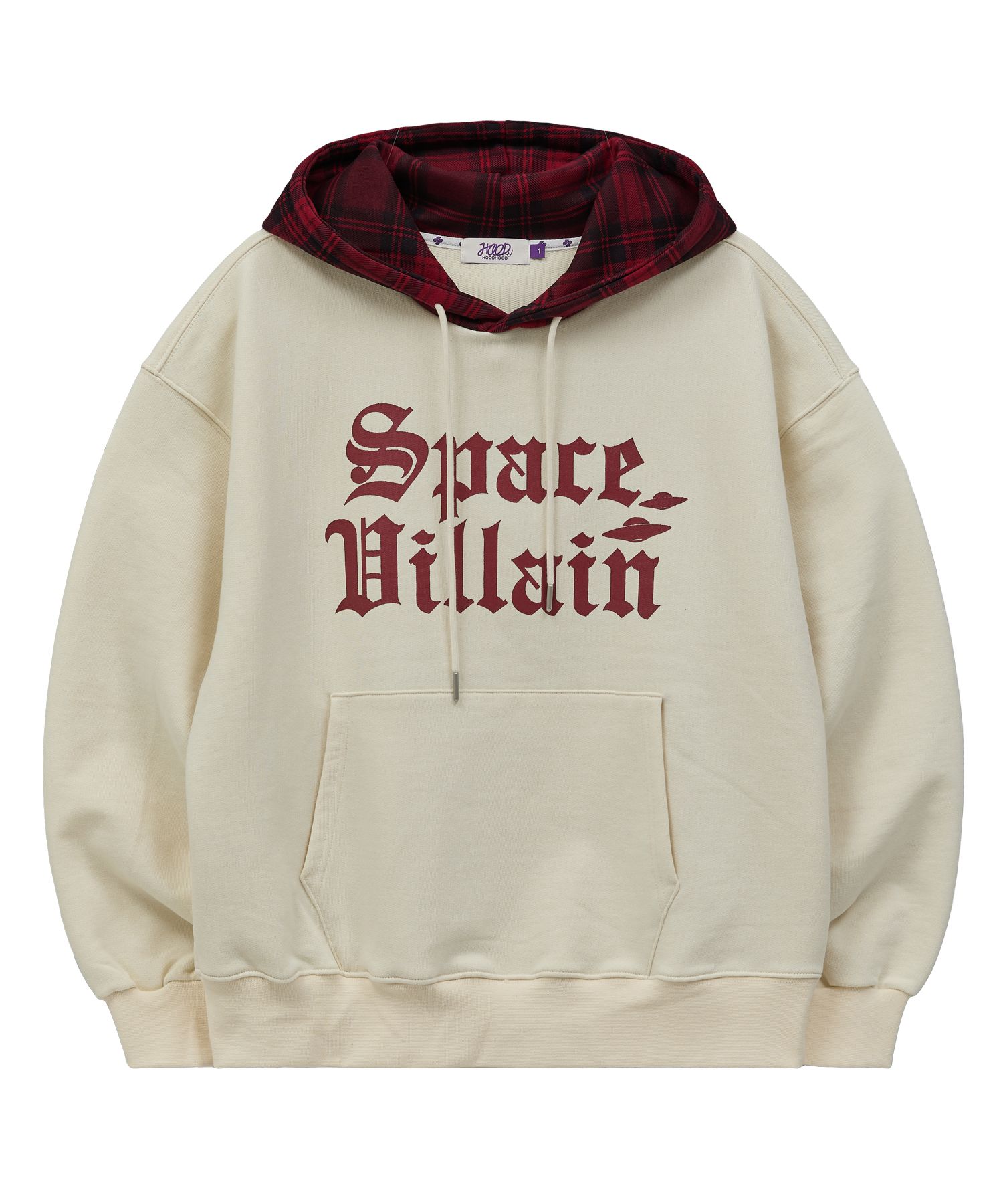 ★HOODHOOD★ Space Villain Check Hood Ivory MUSINSA | HOODHOOD Space Villain Check Hood Ivory