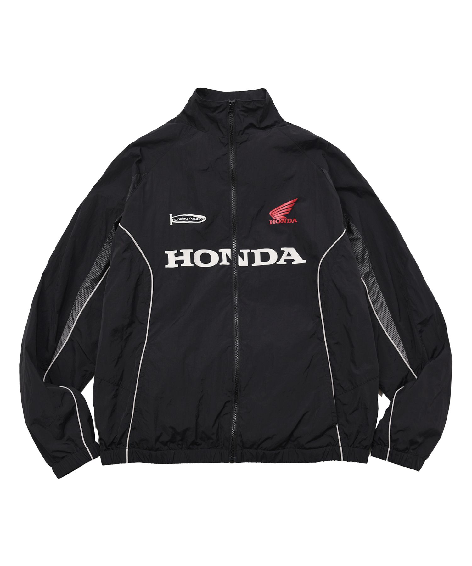 MUSINSA | Honda Motorcycle Track Zip up Jacket Black