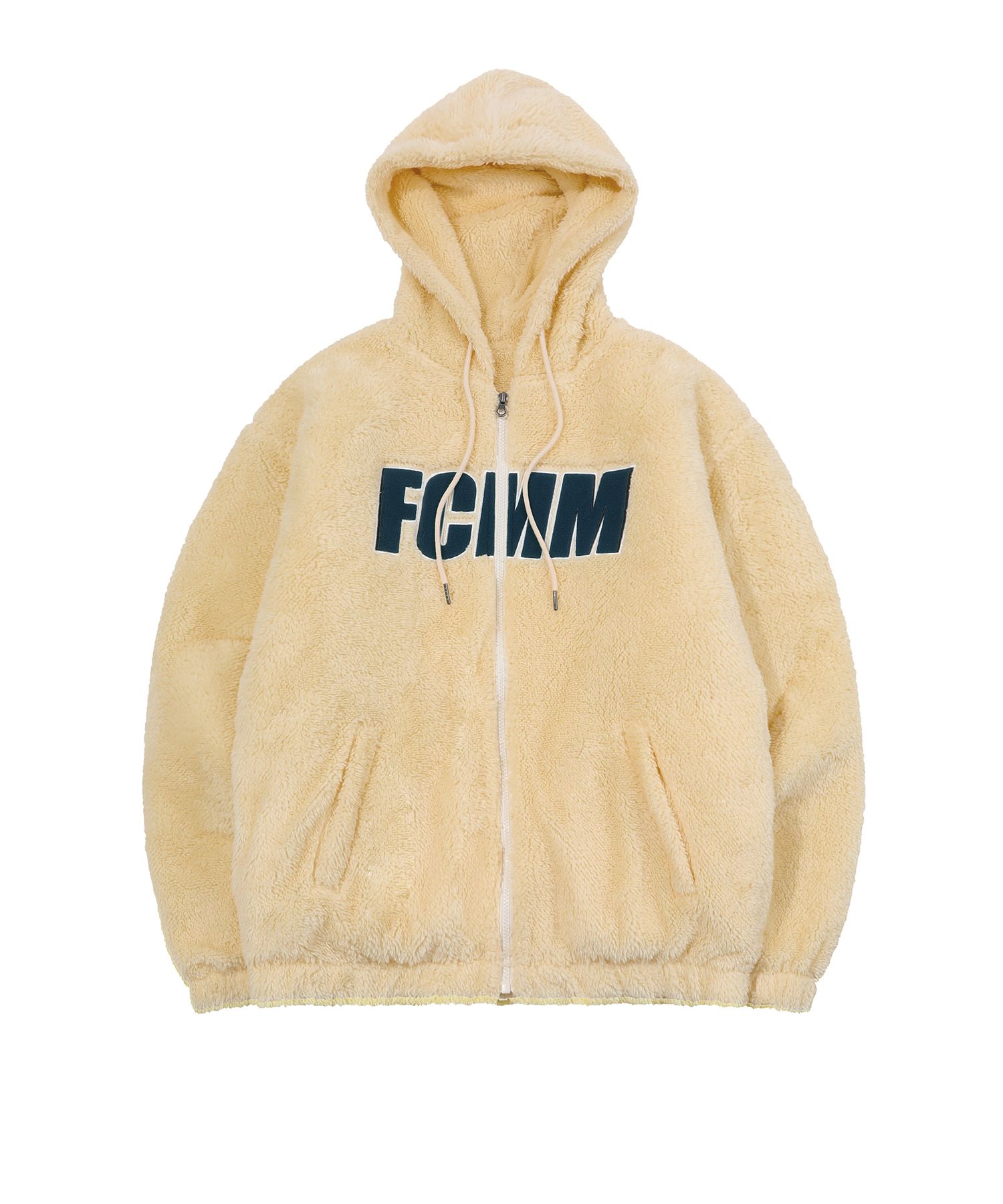 ★送料・関税込★FCMM★BIGLOGO BOA FLEECE JUMPER★ MUSINSA公式 | FCMM Big Logo Boa Fleece Jumper - Sweet Butter