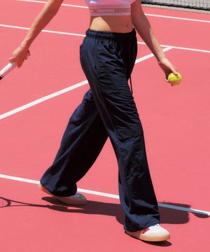 Back to Back Cotton Wide Pants_Navy