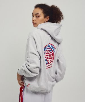 Menasoo Hearttrack Hoodie_White Melange