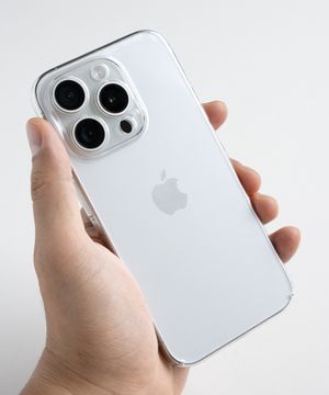 변색없는 투명 하드 슬림 아이폰 케이스